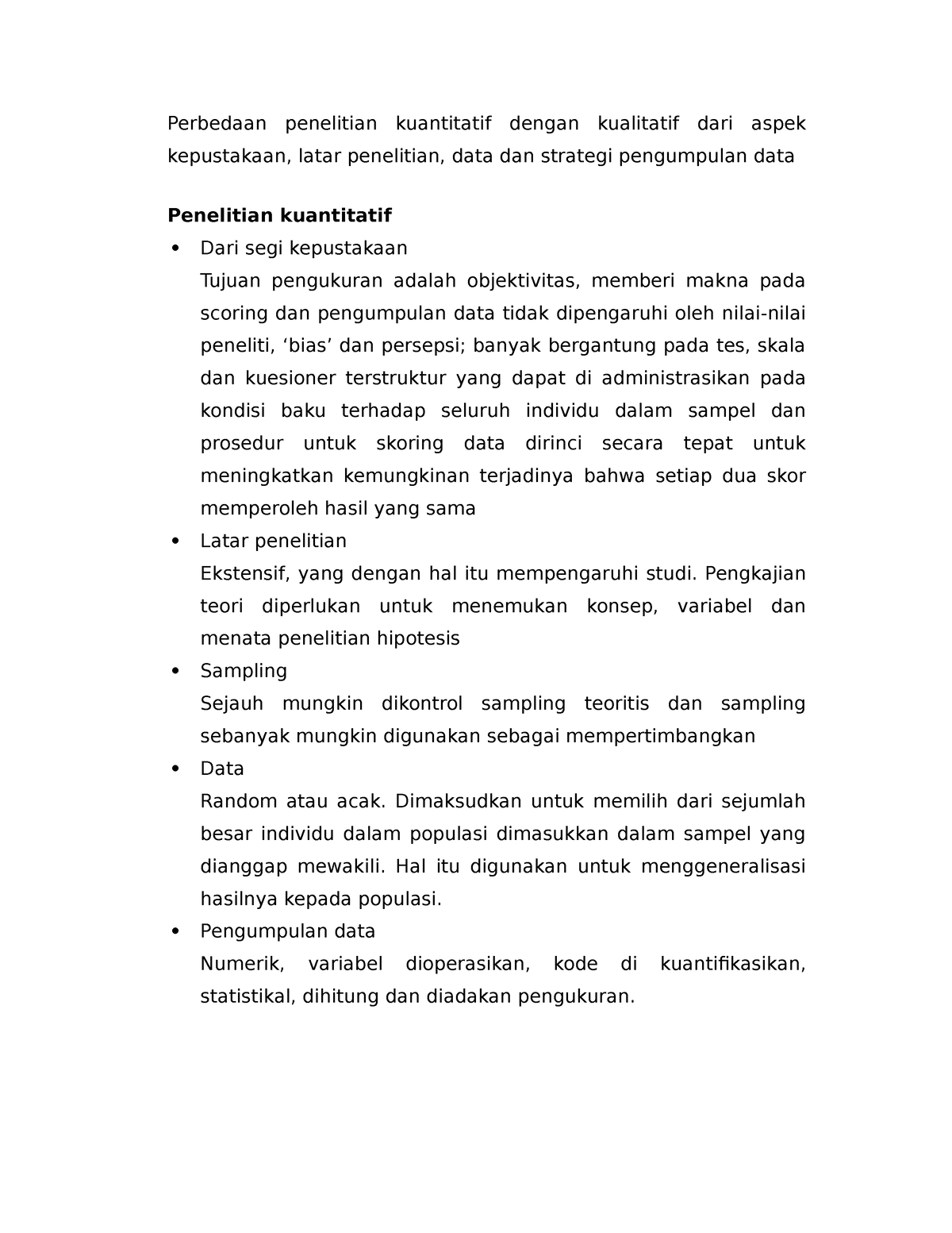 Perbedaan Penelitian Kuantitatif Dengan Kualitatif Dari Aspek ...