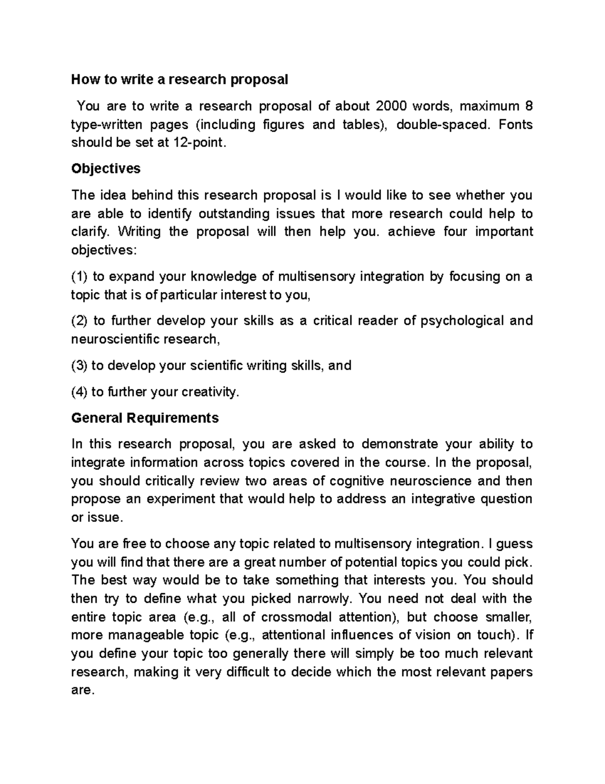 How to write a research proposa 1 - How to write a research proposal ...