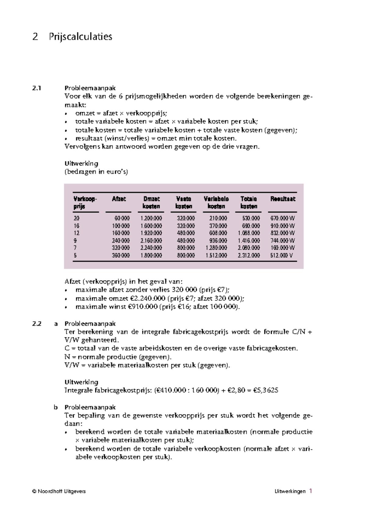 Cc Uitwerkingen Hoofdstuk Noordhoff Uitgevers Uitwerkingen