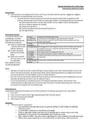 2223 dis ws06 ce01 guide - DISPUTE RESOLUTION (KNOWLEDGE) Unit 6 Guide ...