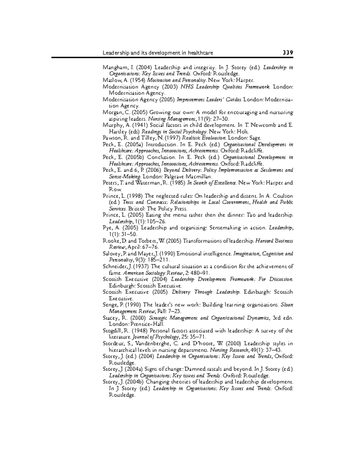 12 Tugas Mangham, I. (2004) Leadership and integrity. In J. Storey