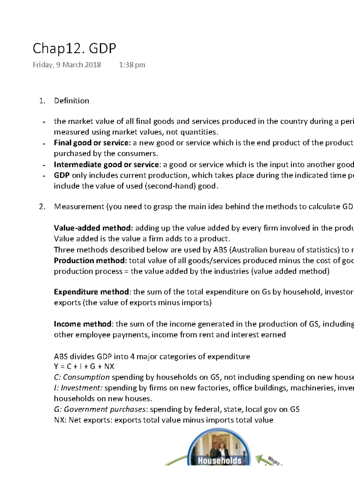 Chap12. GDP - Summary Essentials of Economics - Warning: TT: undefined ...