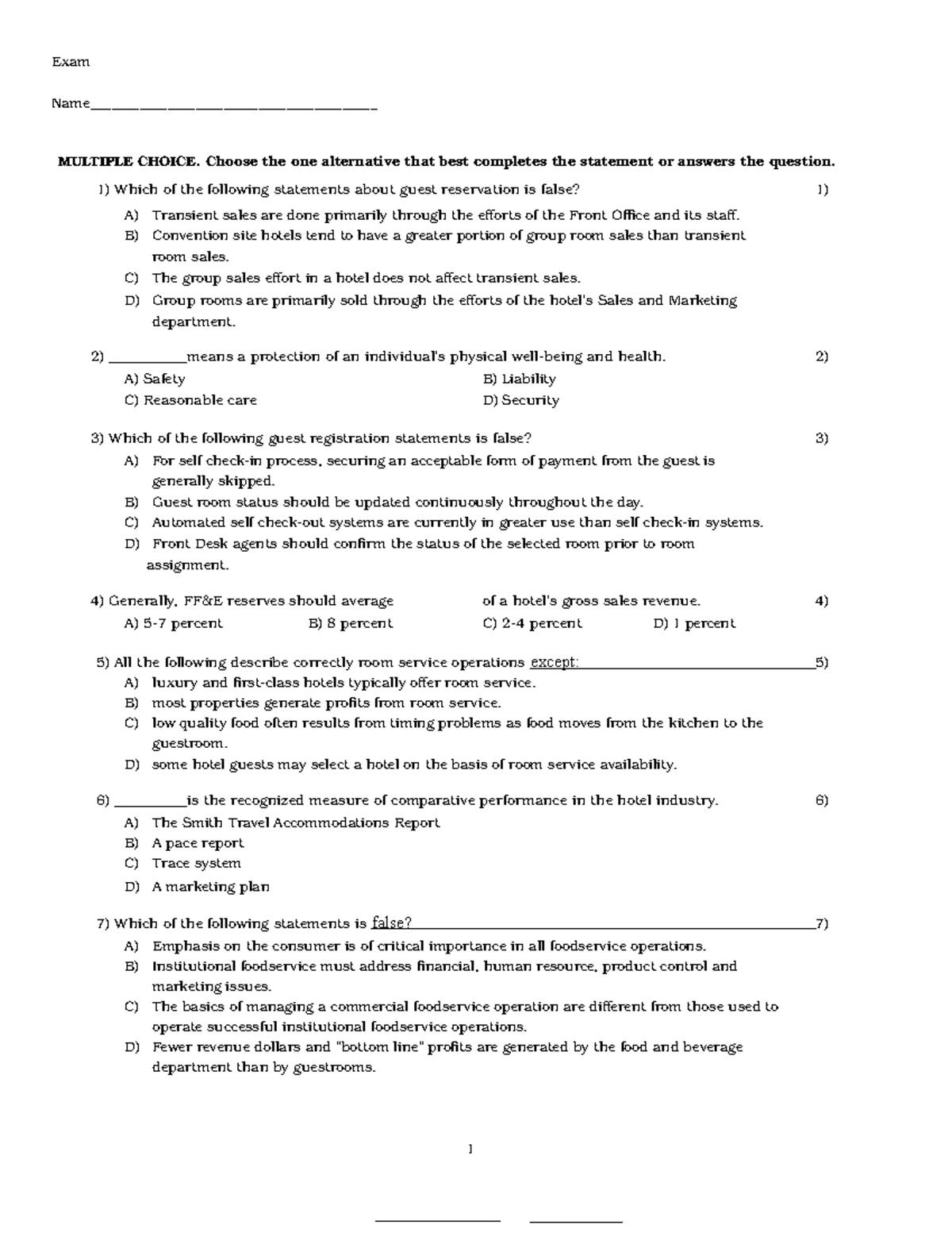 3453 exam - Exercises - Exam Name ...