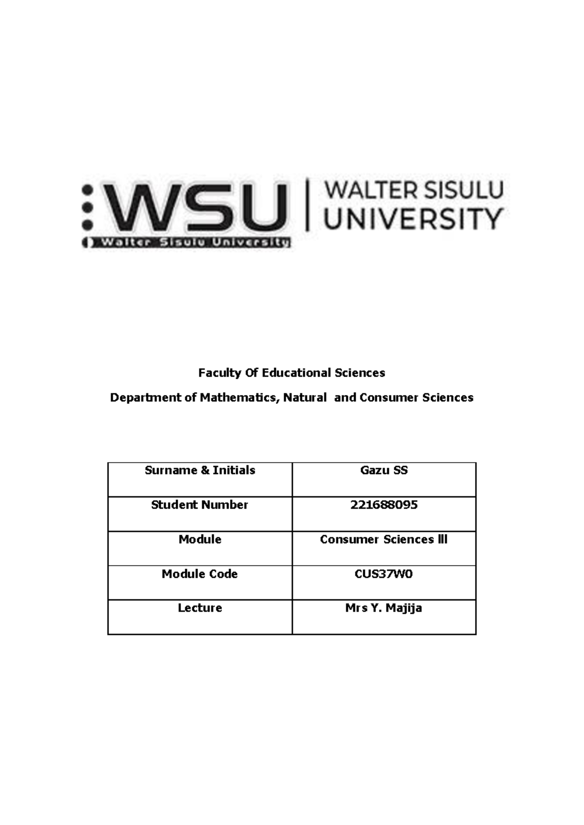 Individual Assignment CS - Faculty Of Educational Sciences Department ...
