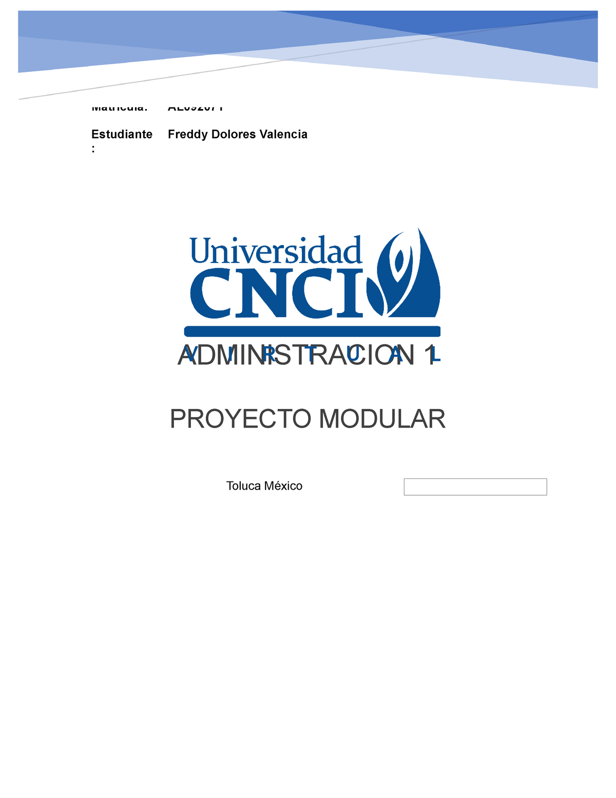 Administracion 1 - Proyecto - Administracion 2 - Studocu