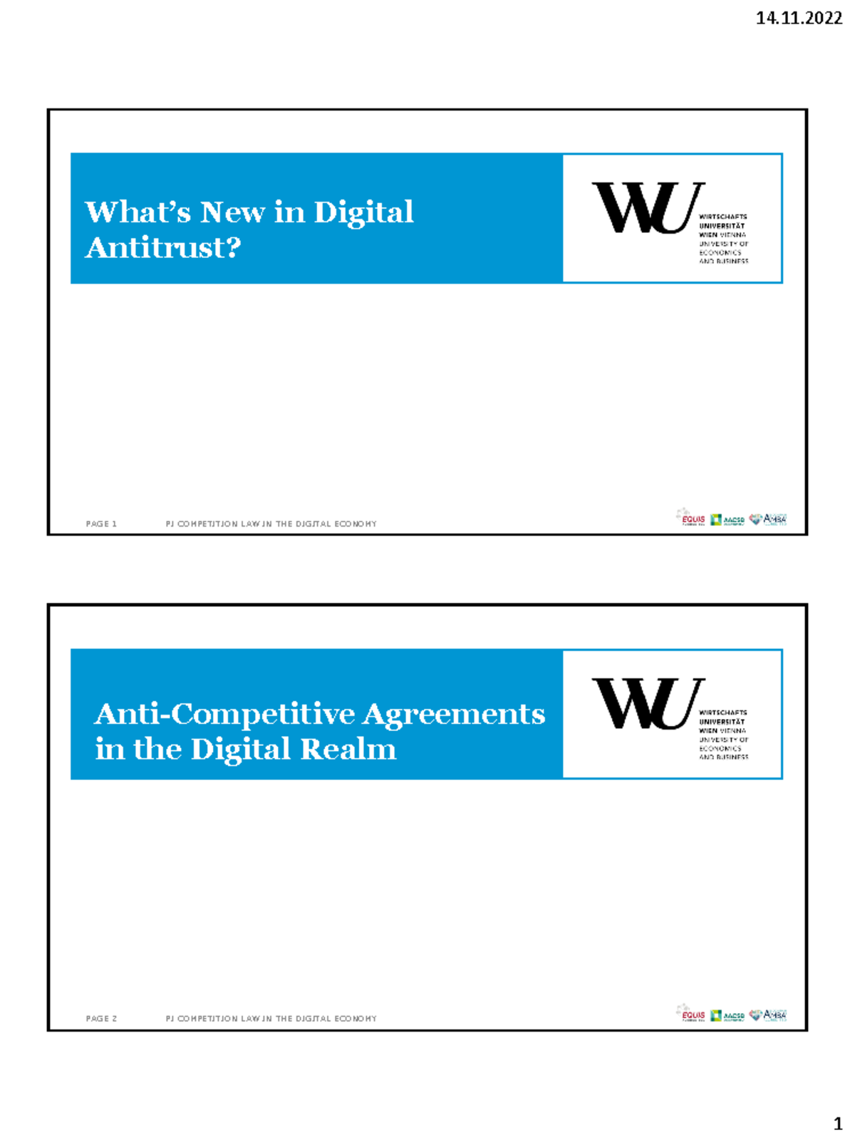 PI 1723 Class 5 Competition Law in the Digital Economy WS 2022 23 ...