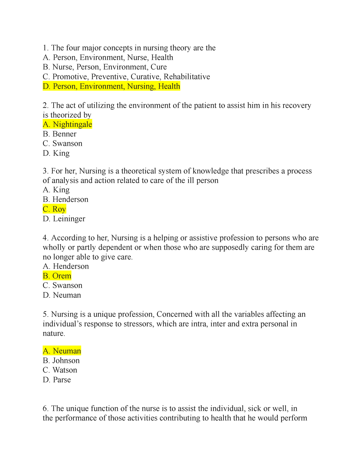 Funda Recap Drills Xhgxhxhgcghcgc The Four Major Concepts In 