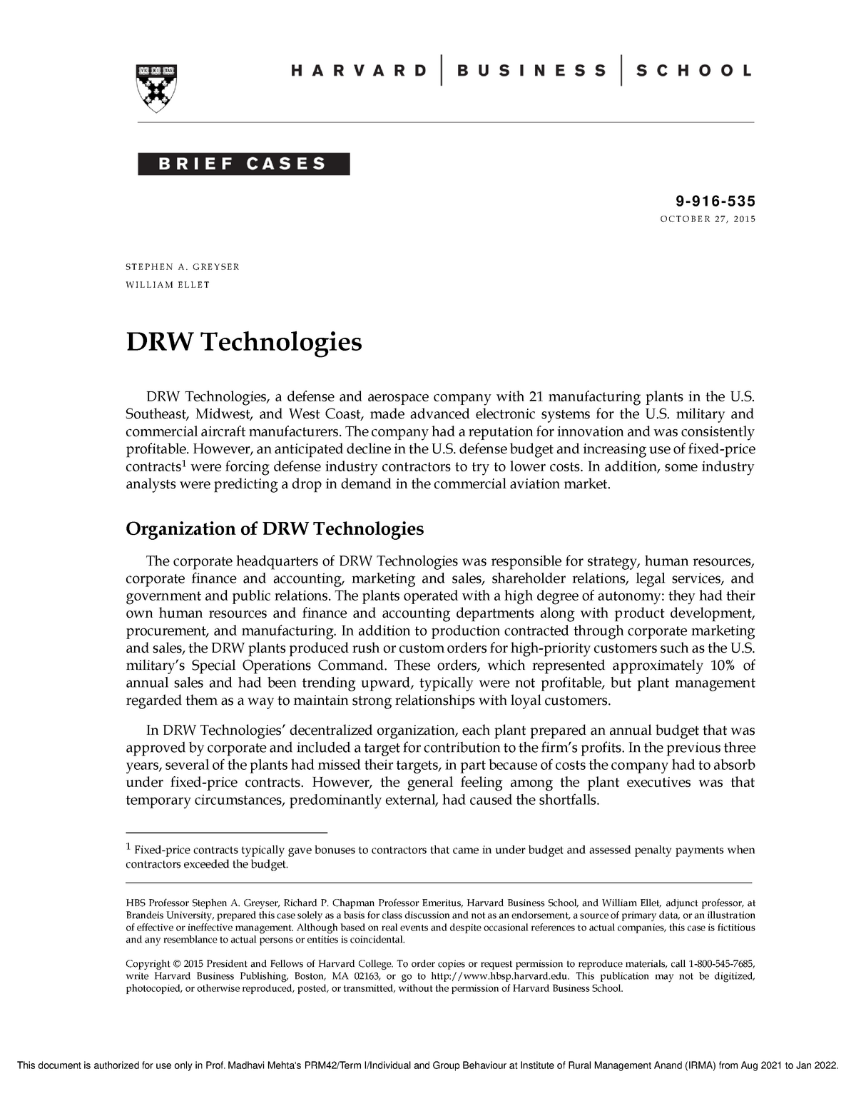 drw technologies case study questions and answers