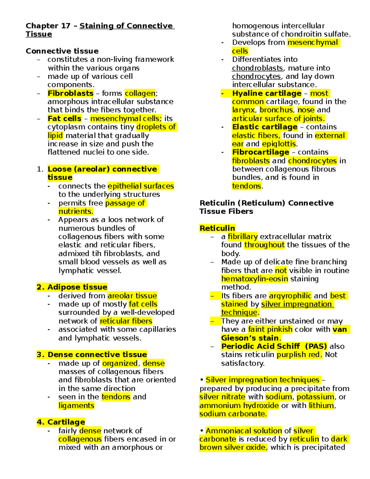 Fibrin Weigert Stain Method