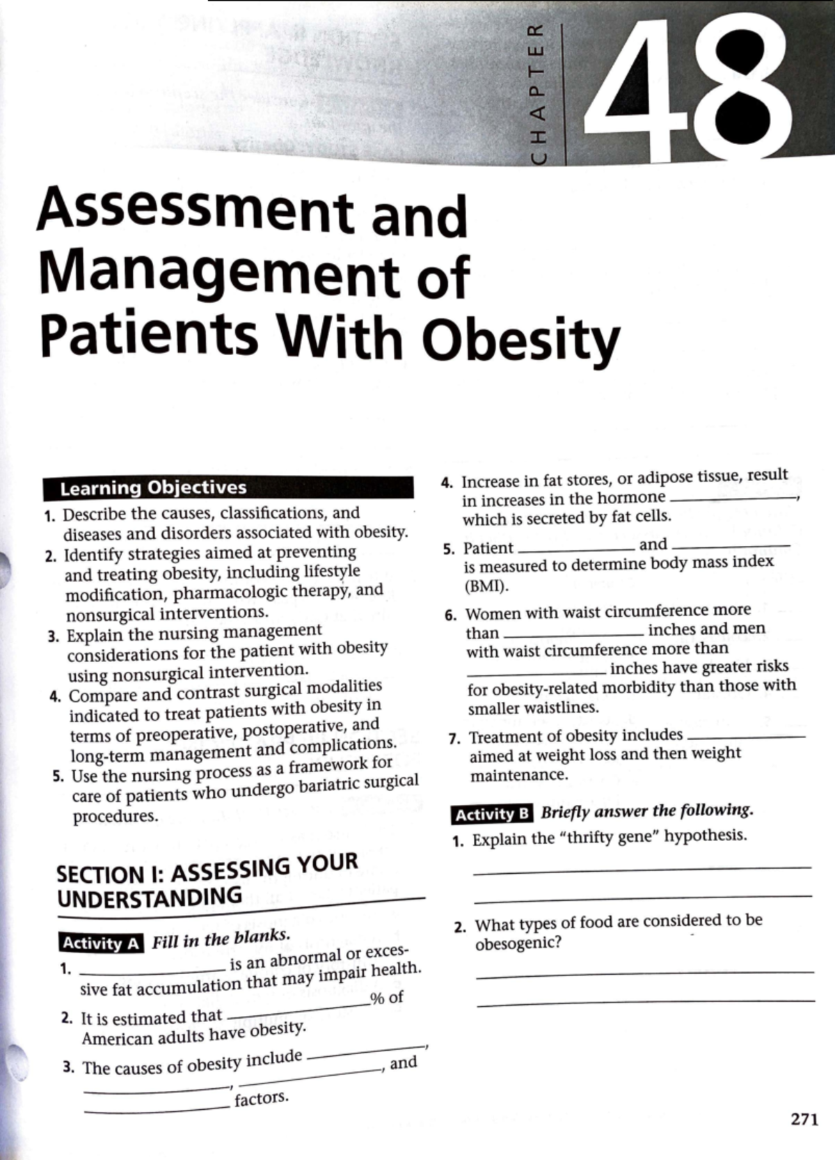 Chapter 48 - ch 48 study guide - Assessment and Management of Patients ...