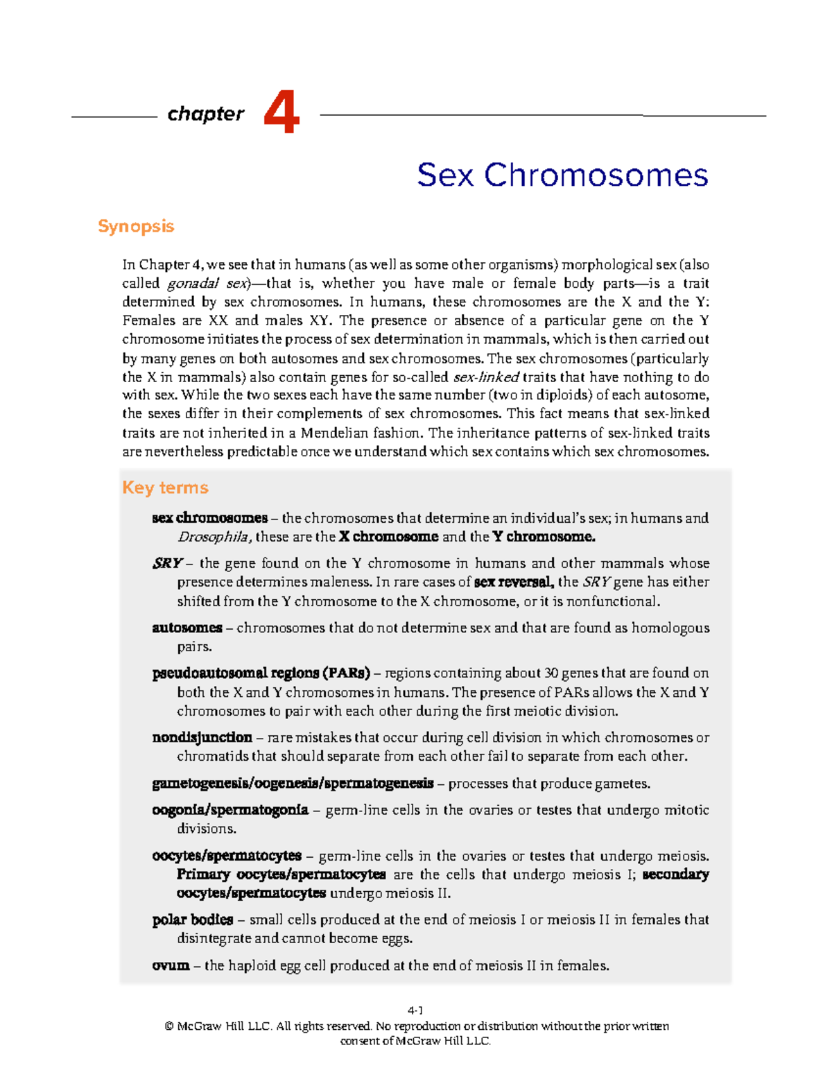 HMB265 chapter 4 - Textbook answer - 4- © McGraw Hill LLC. All rights ...