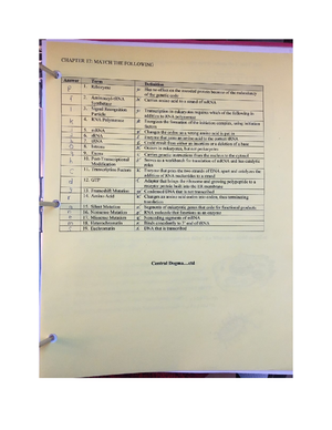 WEEK 14-HW-Ch 18 - Francis homework - Chapter 18 BIO 181: Chapter 18 In ...