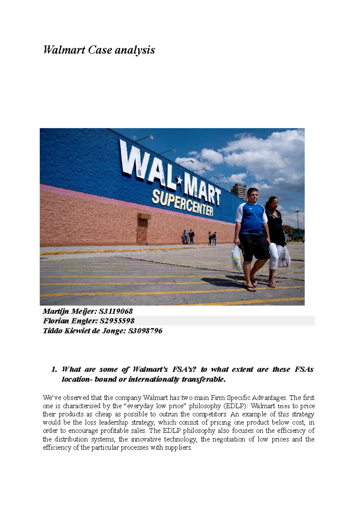 case study walmart in germany