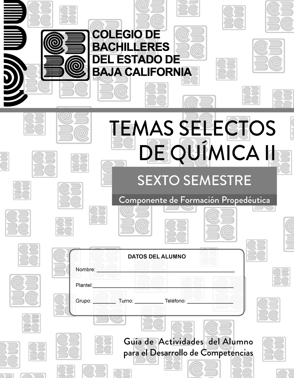 Temas Selectos DE Química II 2021-1 - DATOS DEL ALUMNO Nombre: - Studocu