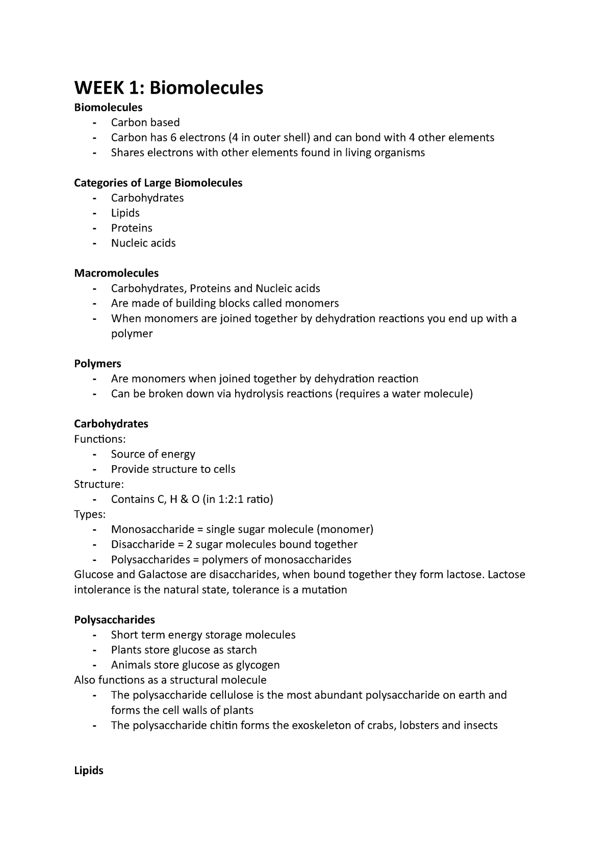 Concepts In Bio Weeks 1 5 Summary 483 Uc Studocu