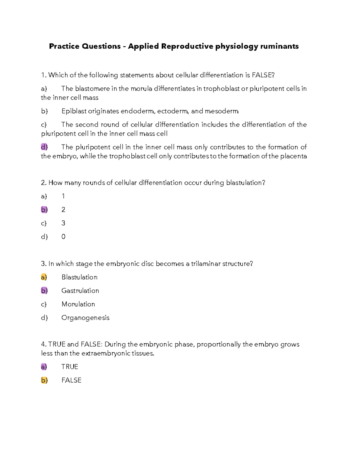 Practice Final - Bruna - Practice Questions – Applied Reproductive ...