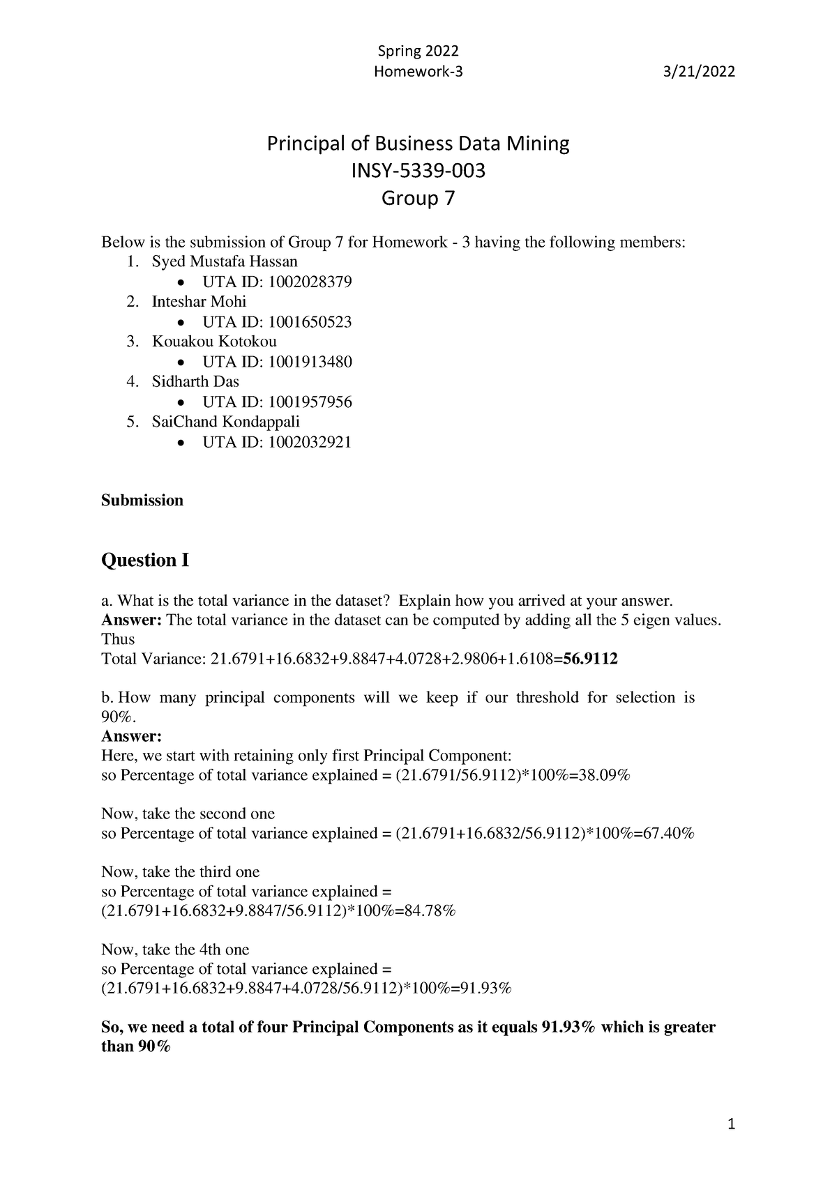 data mining homework assignments