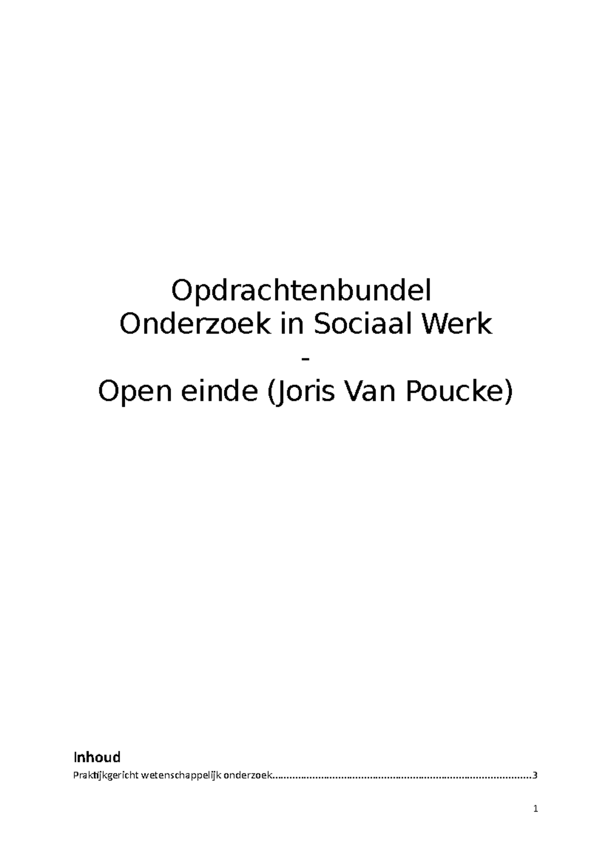 Opdrachtenbundel - Verplichte Opdracht In Verband Met De Gegeven ...