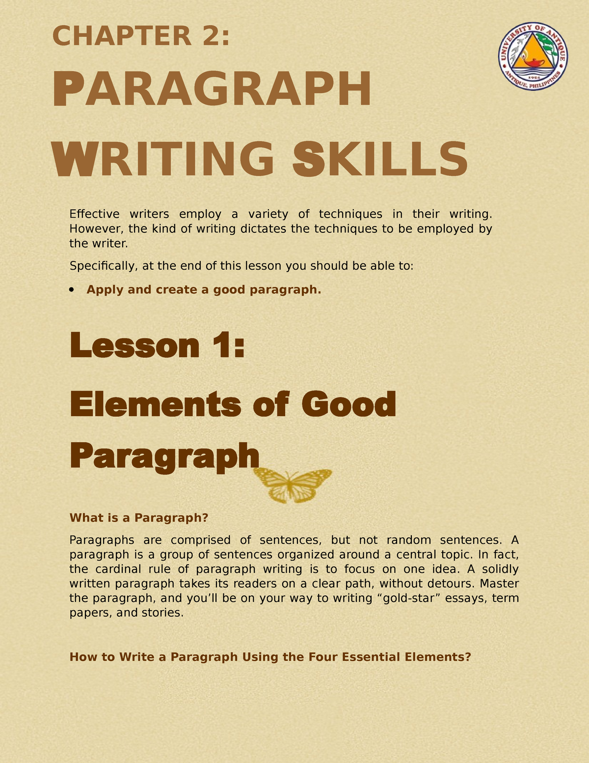 Chapter 2 Lesson 12 Paragraph Writing Skills Effective Writers   Thumb 1200 1553 