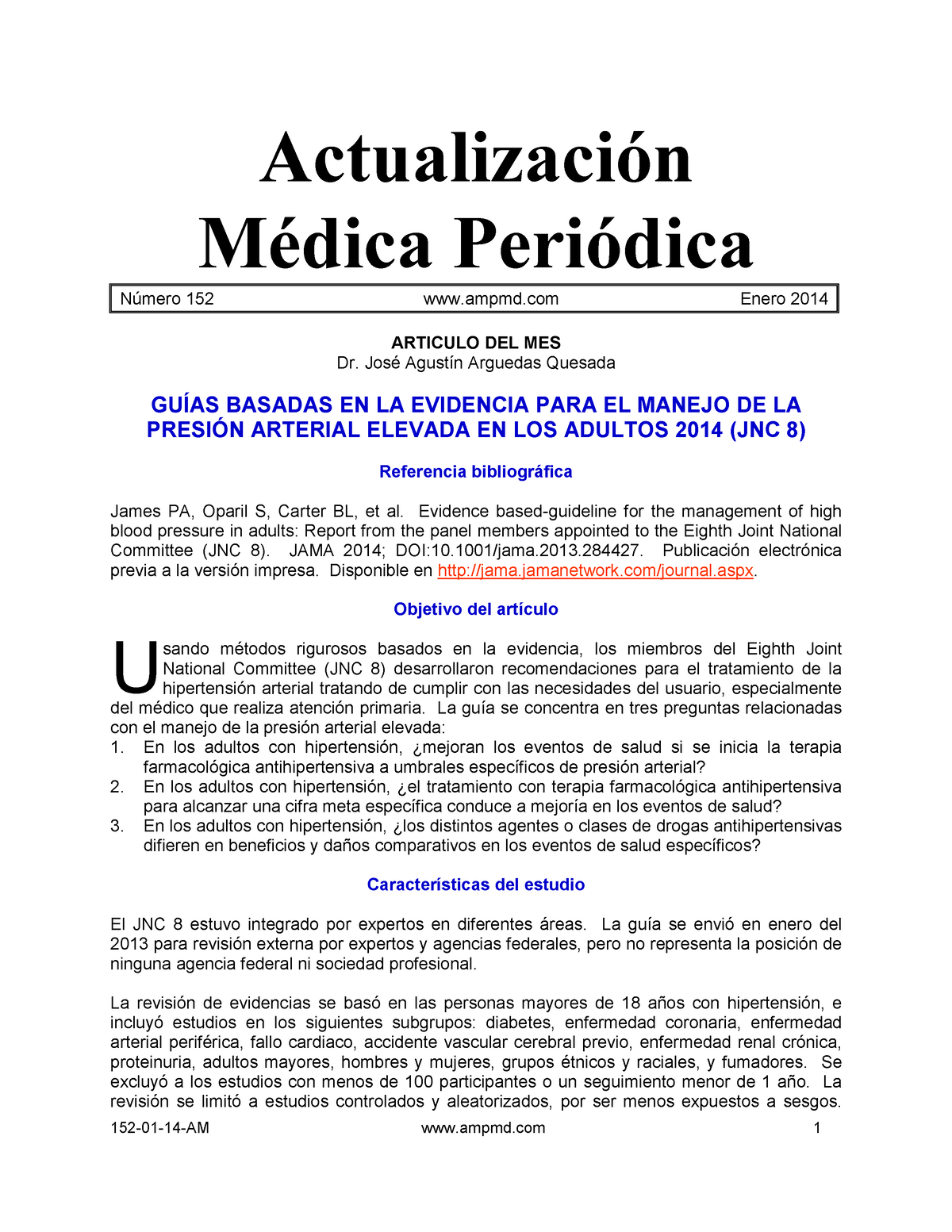 Guia de La Cal, PDF, Hipertensión