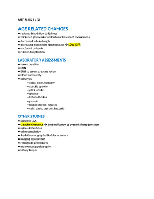 MED SURG 2 EXAM 2 - classroom, powerpoint and textbook notes - MED SURG ...