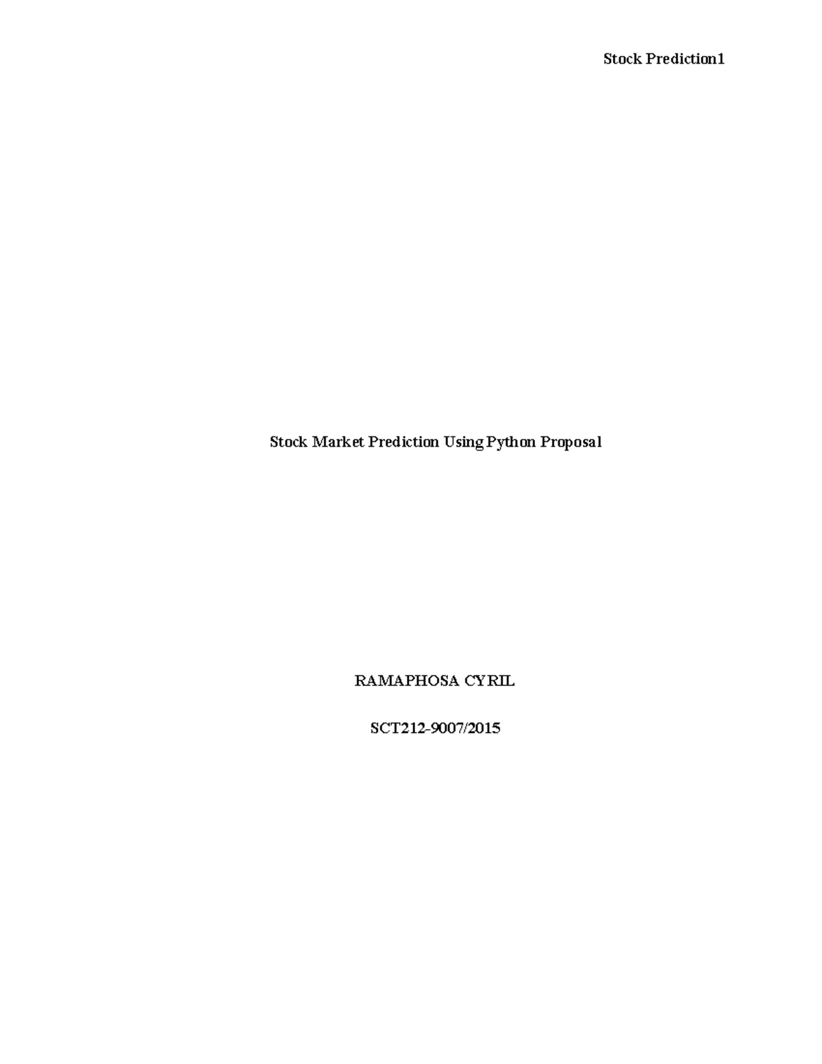 Project proposal For AI Computer Technology JKUAT Studocu