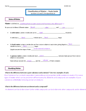 Matter Measurement and Problem Solving - Matter, Measurement, and ...