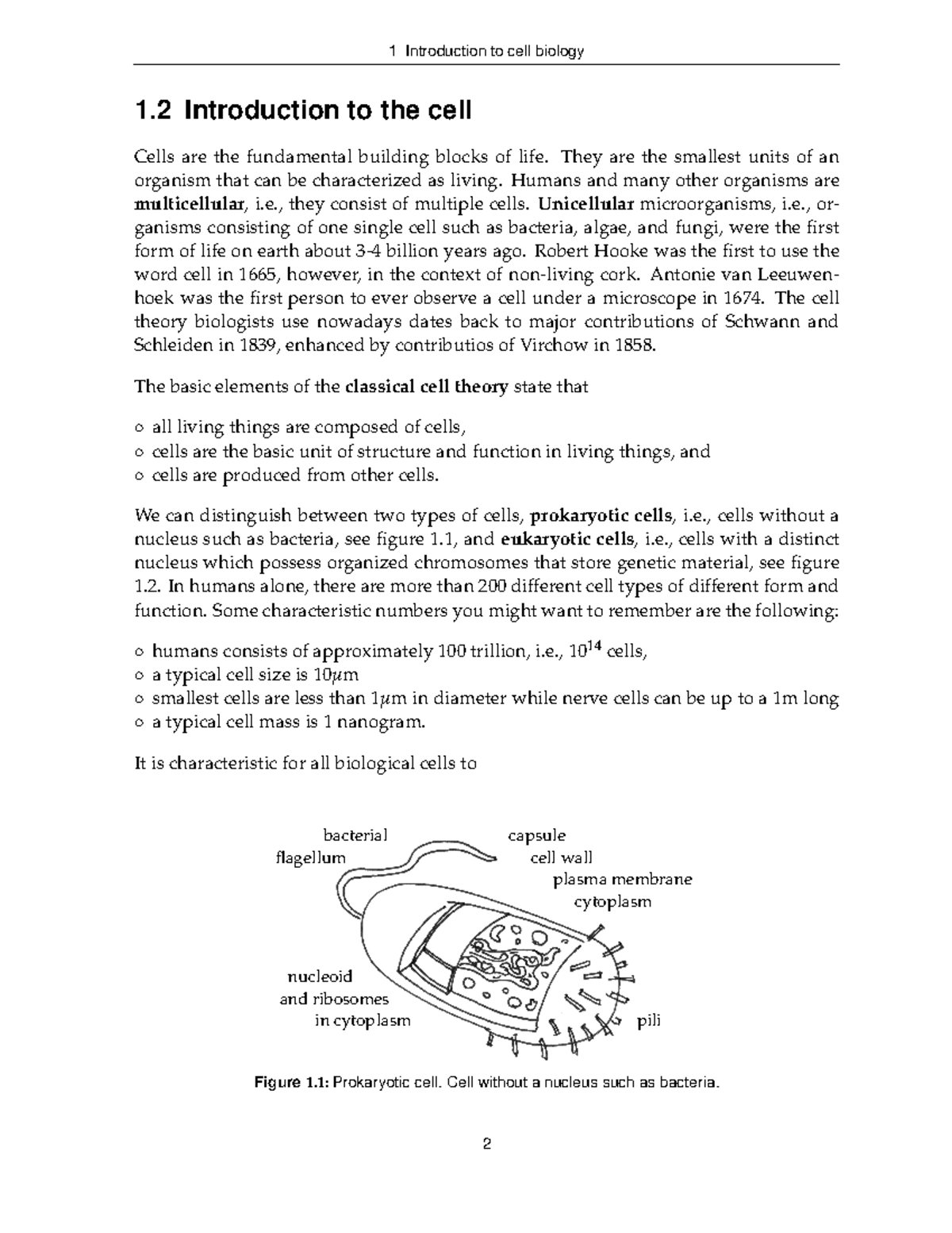 Me339 S02-2 - Intro To Cell Biology - 1 Introduction To Cell Biology 1 ...