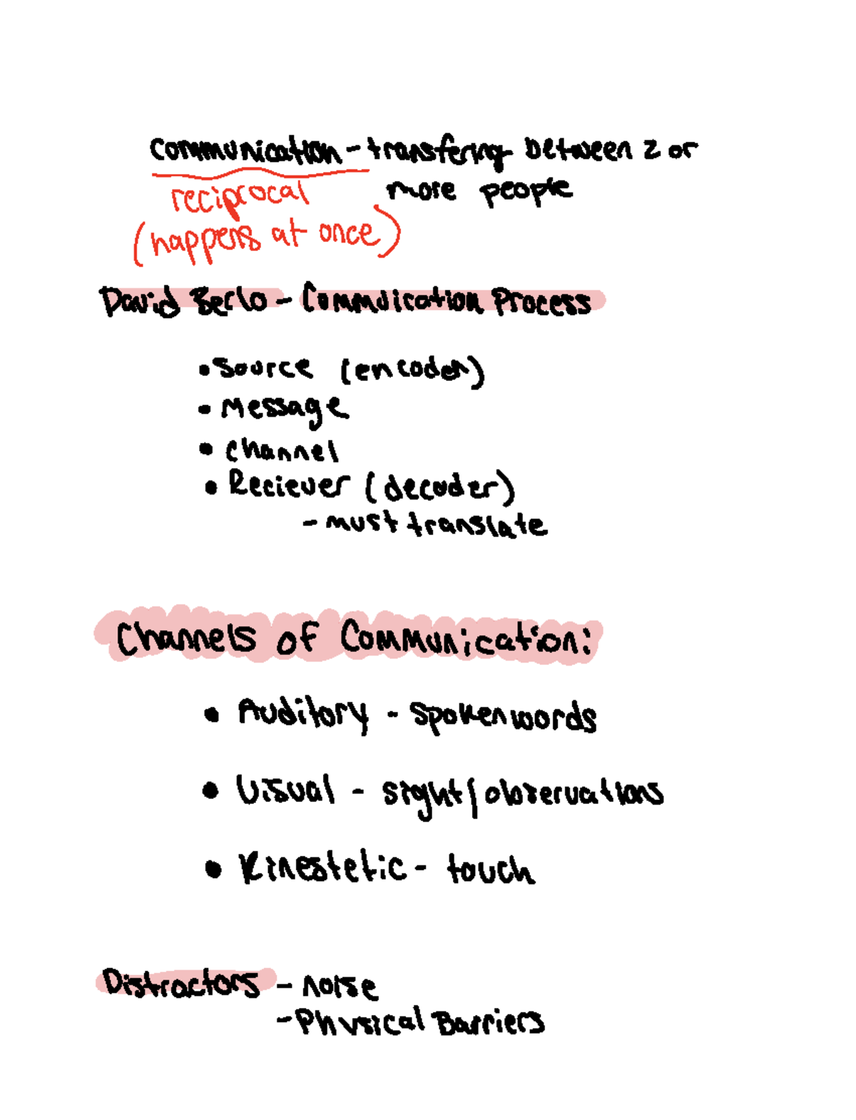 Therapeutic Communication Week 4 communication transfering between