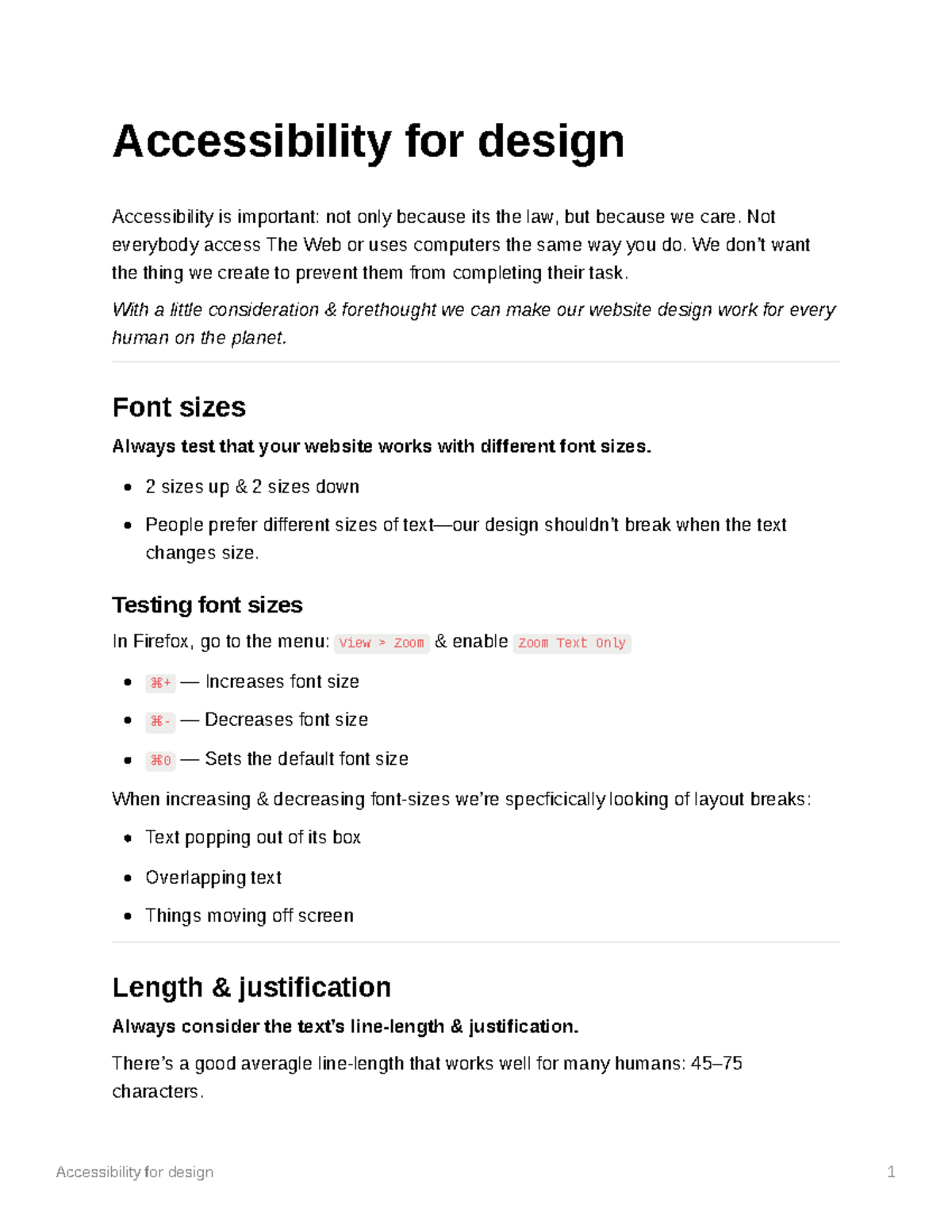 Web design - accessibility for web design - Accessibility for design ...
