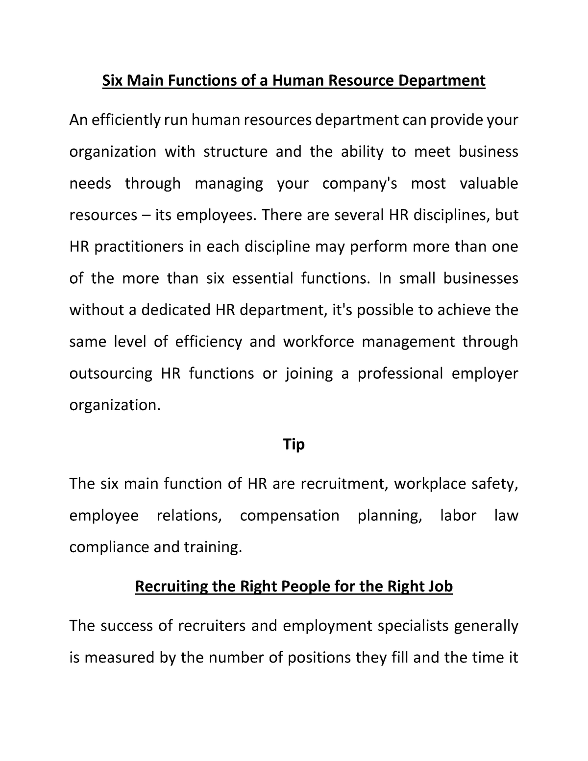 six-main-functions-of-a-human-resource-department-there-are-several