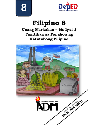 Fil8 Quarter 2 Module 3 Filipino 8 Ikalawang Markahan Modyul 3 Sarsuwela Aspekto Ng Pandiwa