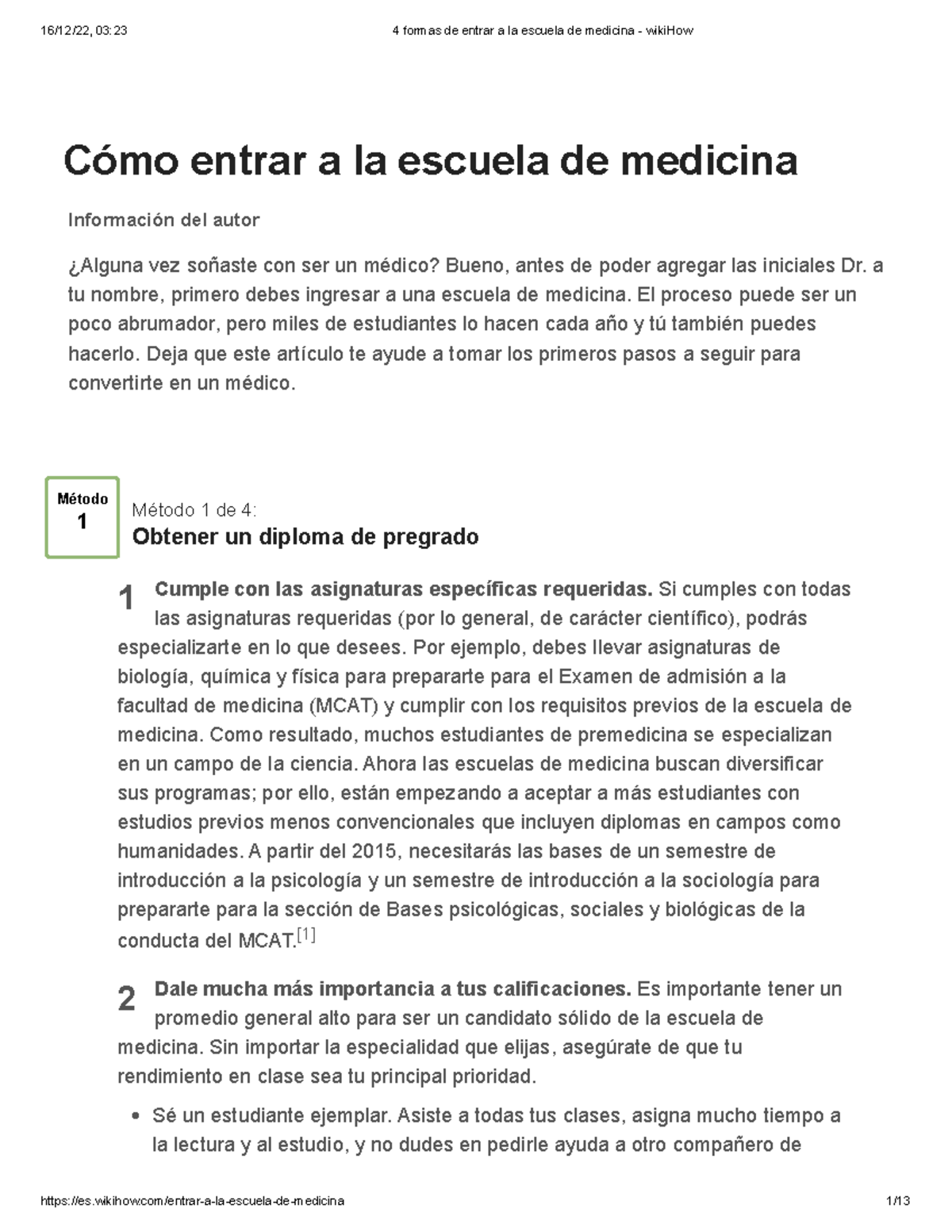 4 formas de entrar a la escuela de medicina wiki How Cómo entrar a
