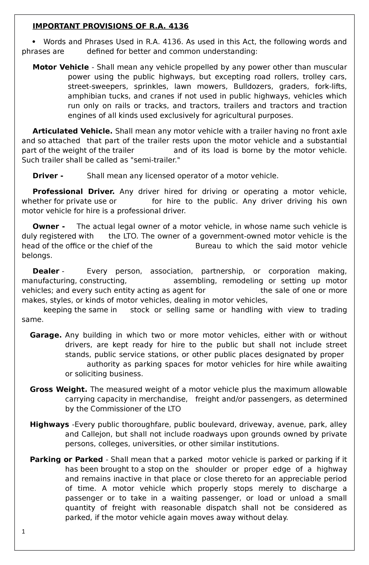 important-provisions-of-ra-4136-important-provisions-of-r-4136-words