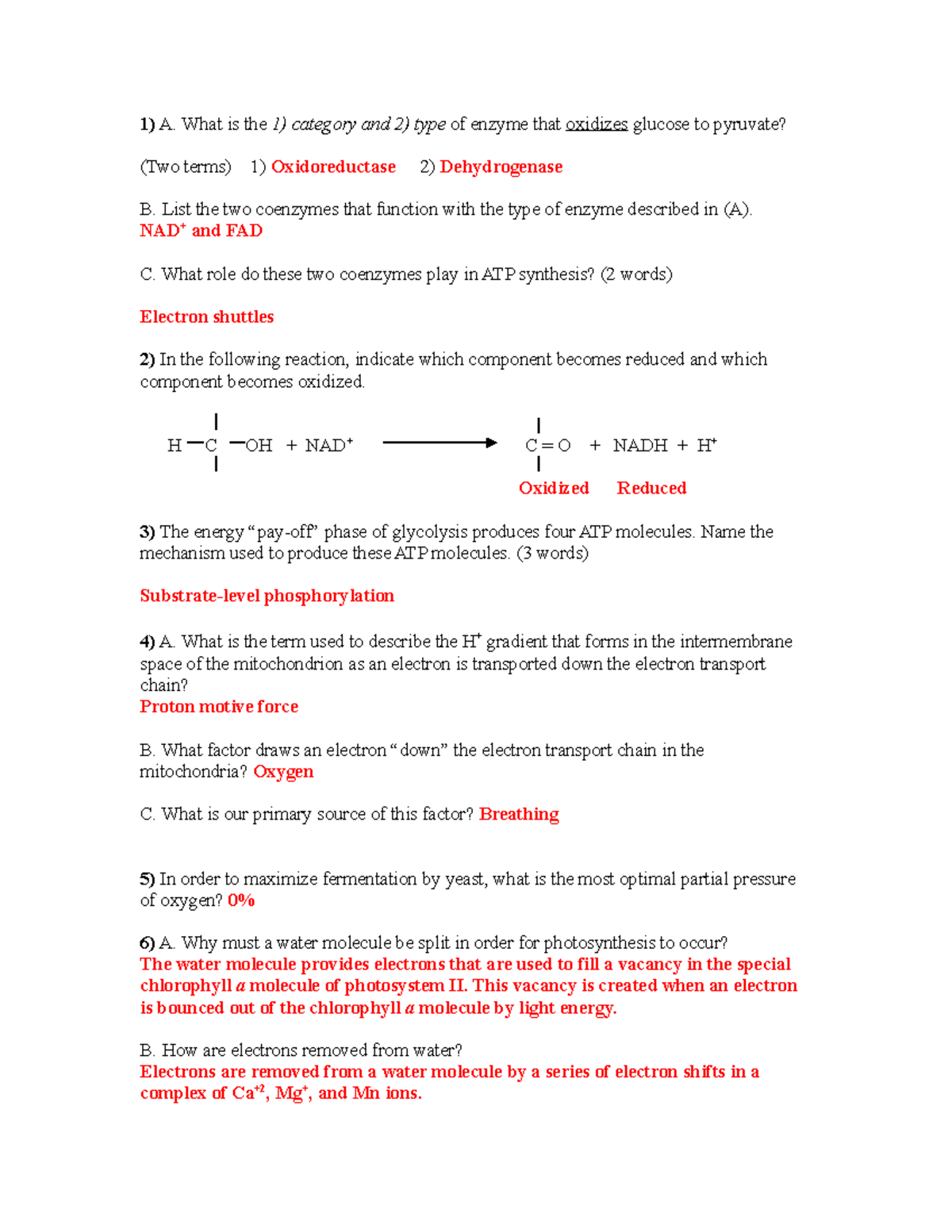 2112 Practice Test III Key Fall 2022 - A. What is the 1) category and 2 ...