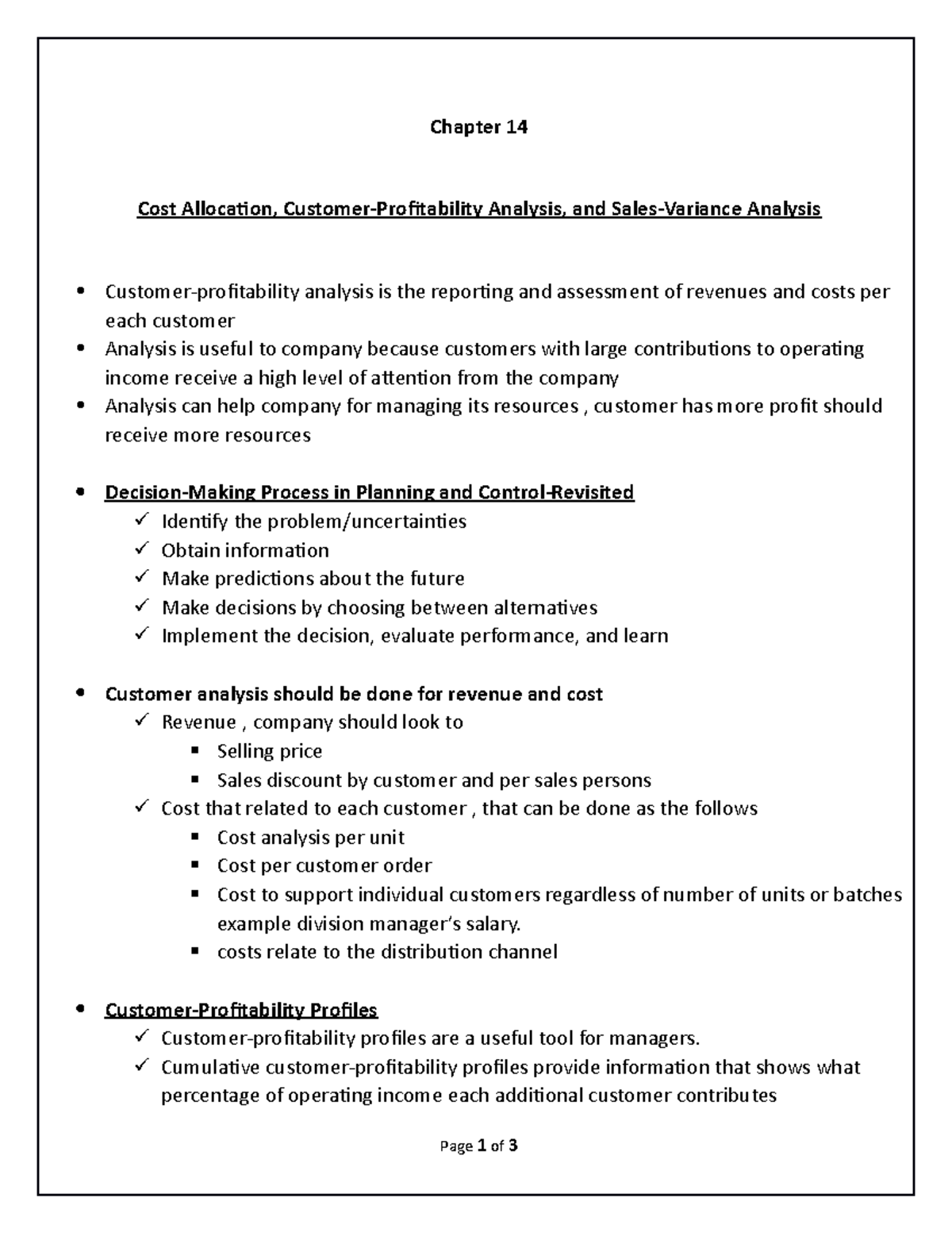 14-cost-accounting-chapter-14-cost-allocation-customer-profitability