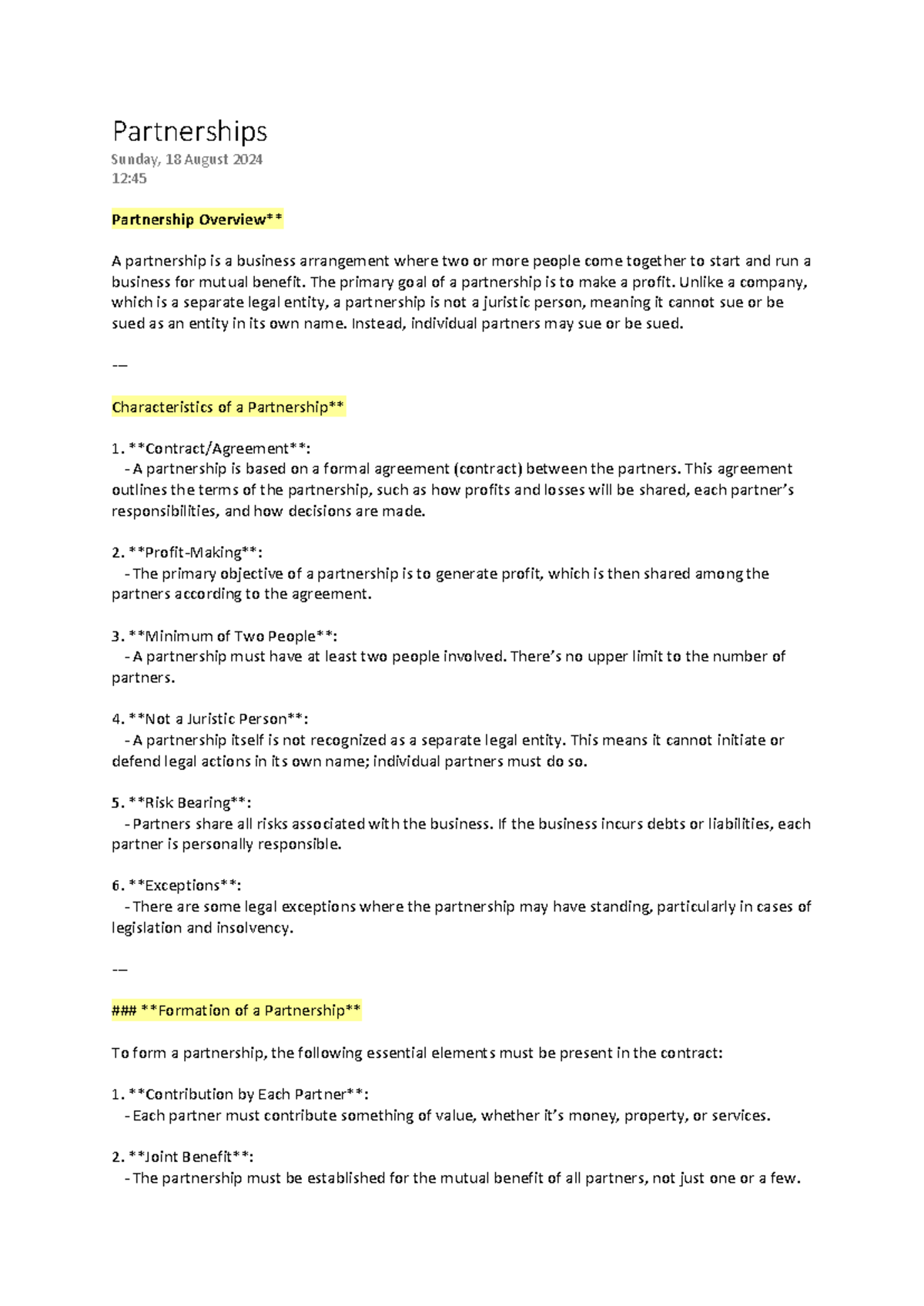Partnerships BER - Partnerships Sunday, 18 August 2024 12: Partnership ...