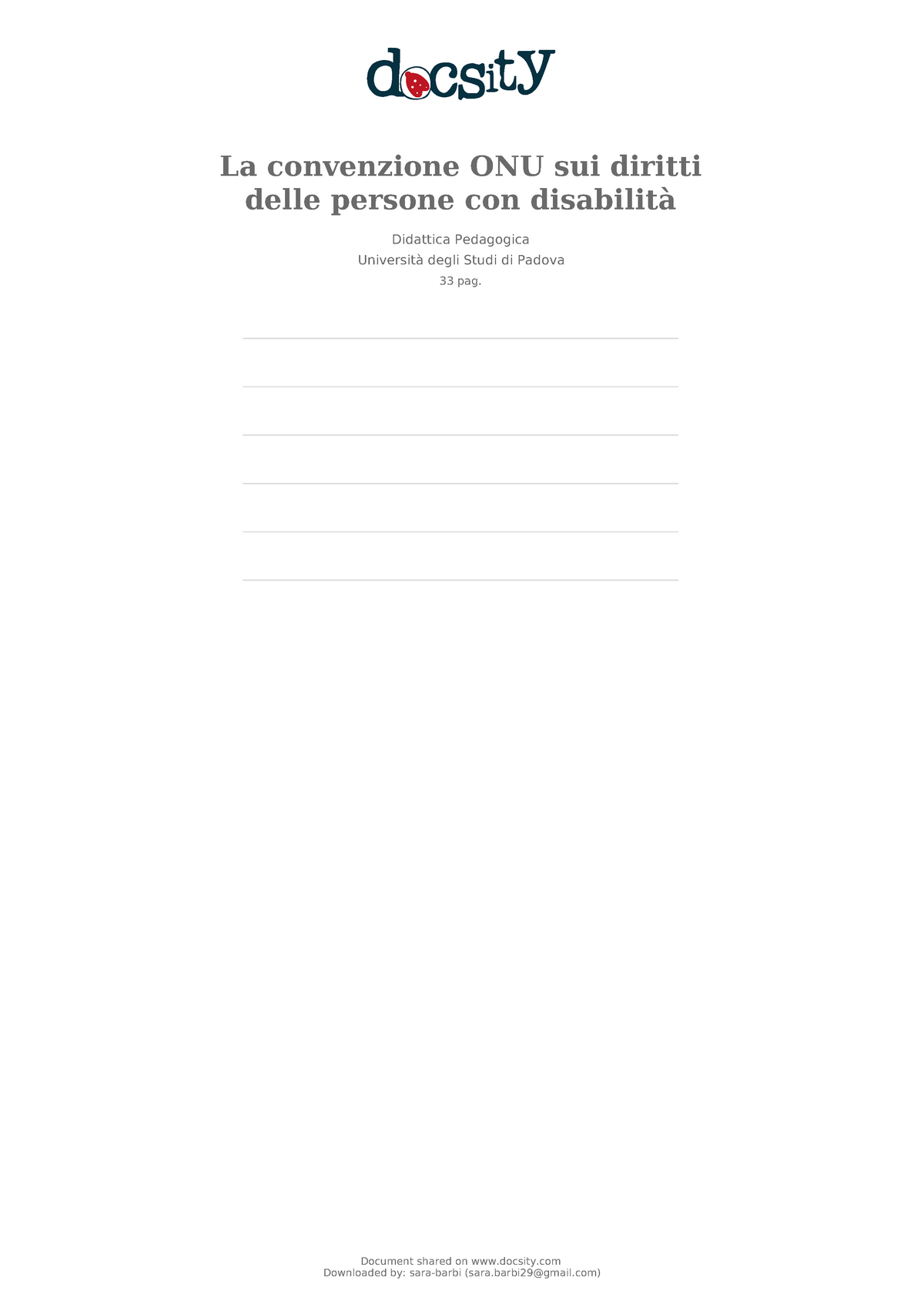 La Convenzione Onu Sui Diritti Delle Persone Con Disabilita La