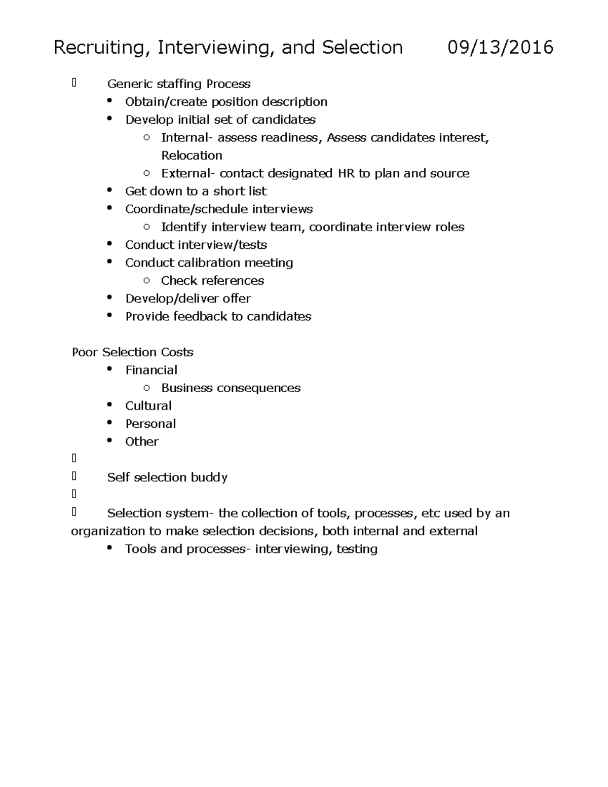 Recruiting - Summary Fundamentals of Human Resource Management ...