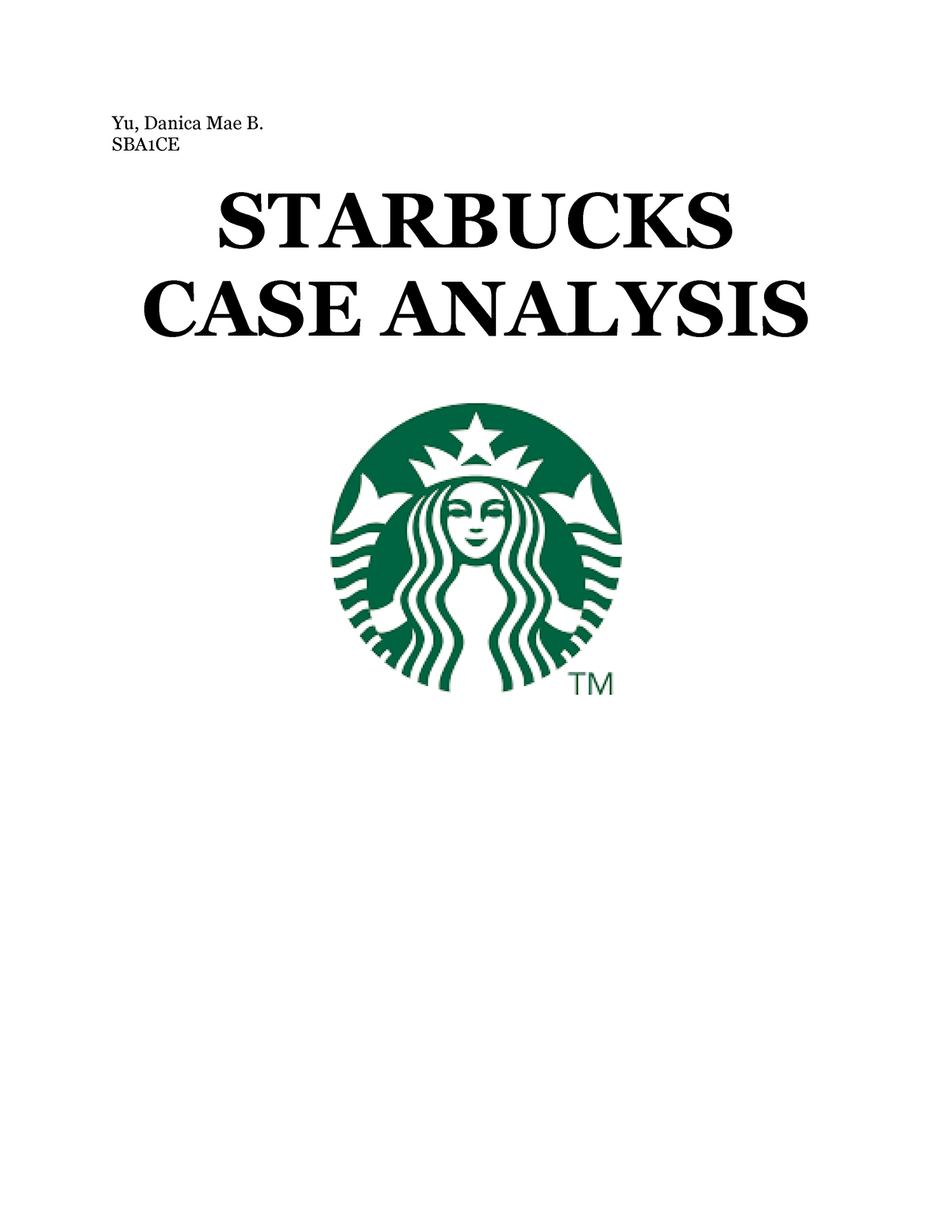 case study analysis of starbucks