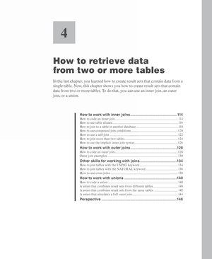 Murach’s My SQL 2nd Edition Textbook - Chapter 2 - CIS 5550 - Studocu