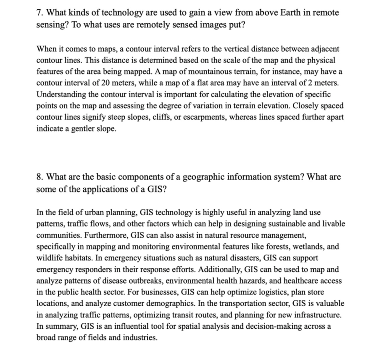 GEOG 101 People And Their Environment Chapter 2 Study Guide 3 - GEOG ...