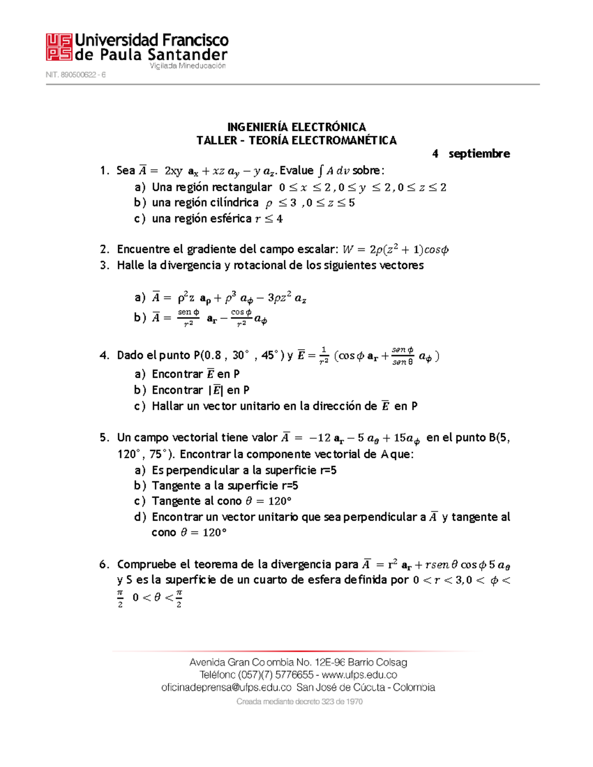 Taller 2 analisis vectorial - Warning: TT: undefined function: 32 ...