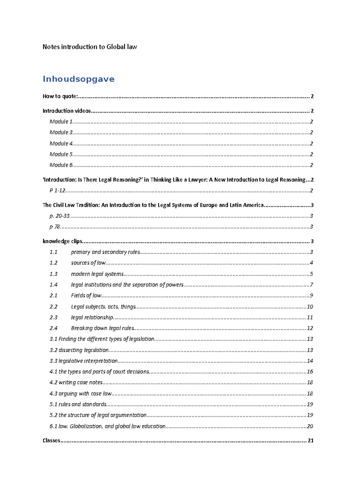 global law thesis