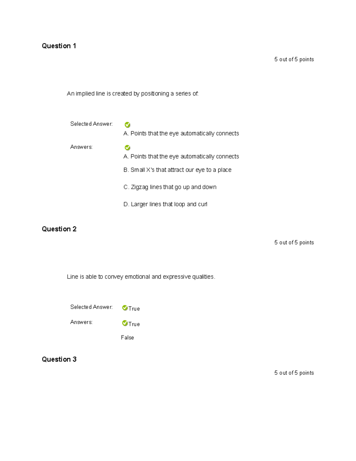 Design Chapter 7 Line Quiz - Question 1 5 out of 5 points An implied ...