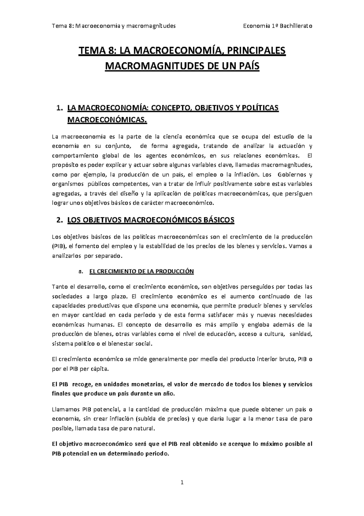 Teoria Tema 8 - Apuntes De Economía Completos Para Preparar Bien Los ...