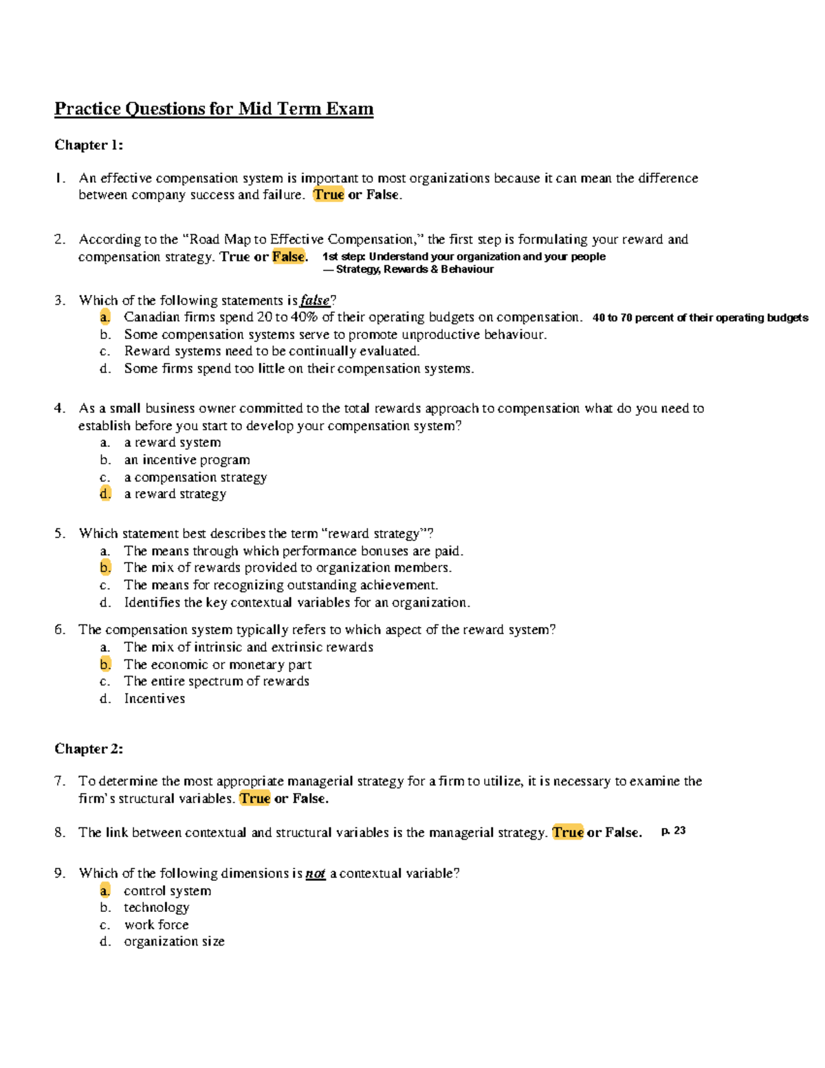 Comp - Practice Qs For Midterm - Practice Questions For Mid Term Exam ...