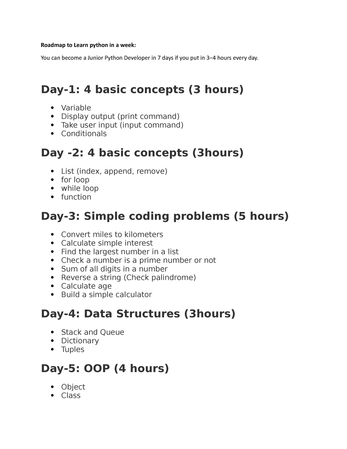 roadmap-to-learn-python-in-a-week-day-1-4-basic-concepts-3-hours