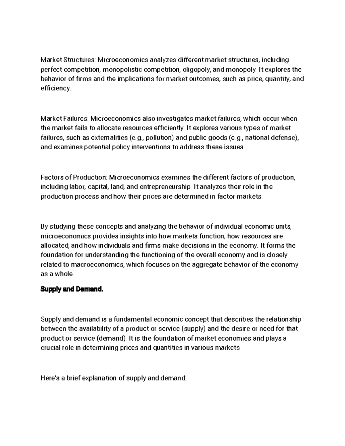 Micro Economy-8 - Market Structures: Microeconomics analyzes different ...