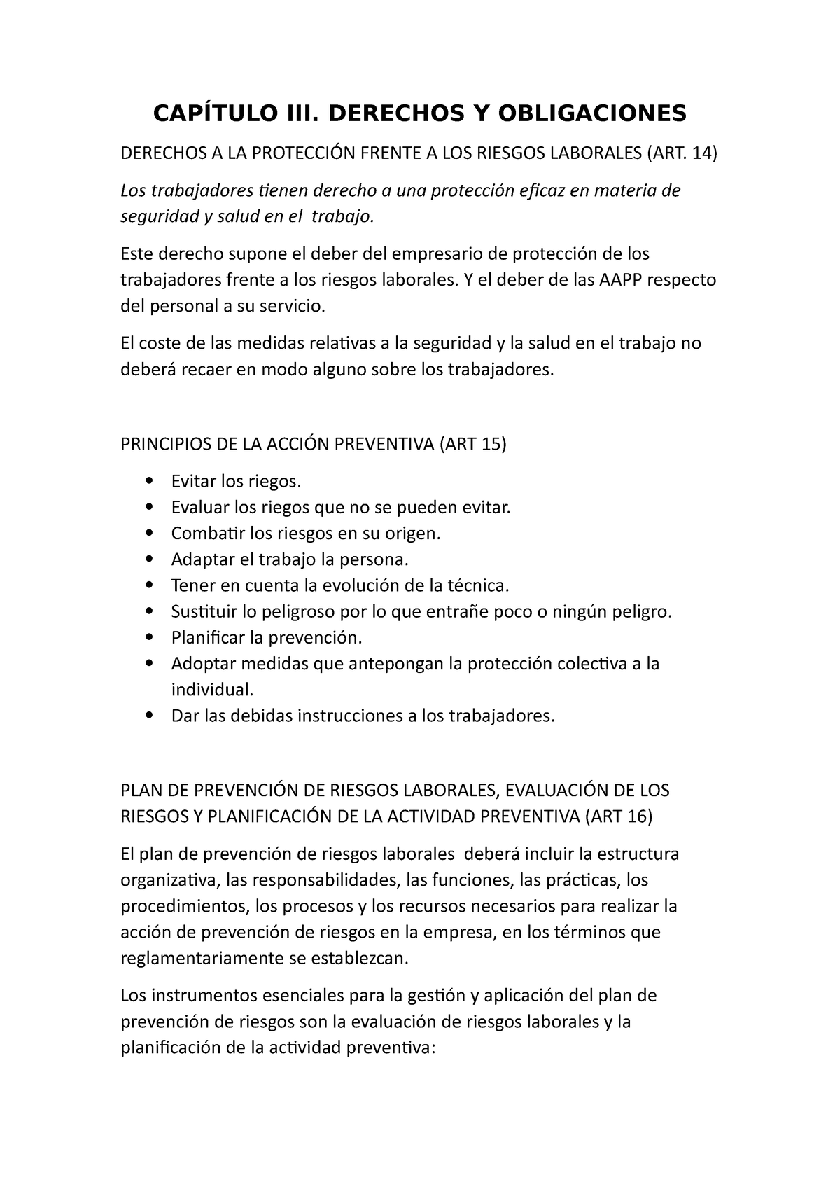 Derechos Y Obligaciones CapÍtulo Iii Derechos Y Obligaciones Derechos A La ProtecciÓn Frente 5074